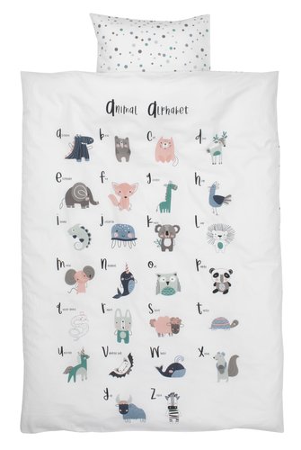 Duvet cover set ALICE Junior green