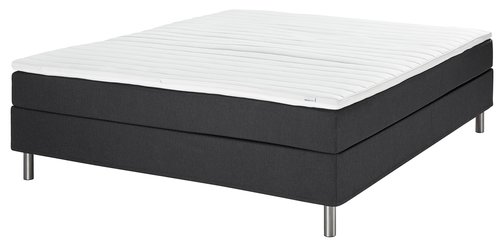 Континентальне ліжко 160x200см PLUS C60 Чорний-08