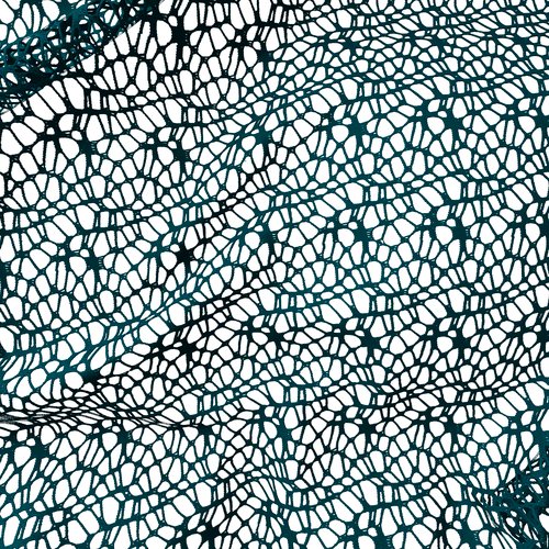 Zavesa LURO 1x140x300 mreža pepelnato modra