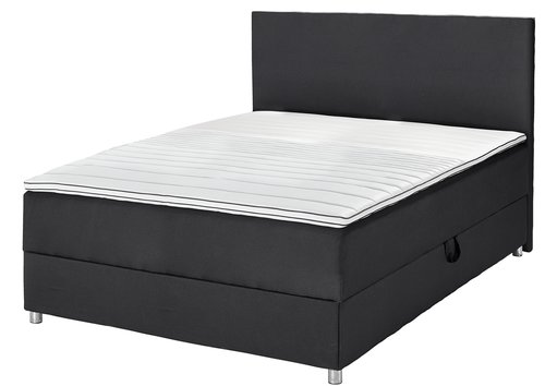 Κρεβάτι τύπου continental 140x200 PLUS C40 αποθηκ. Μαύρο-07