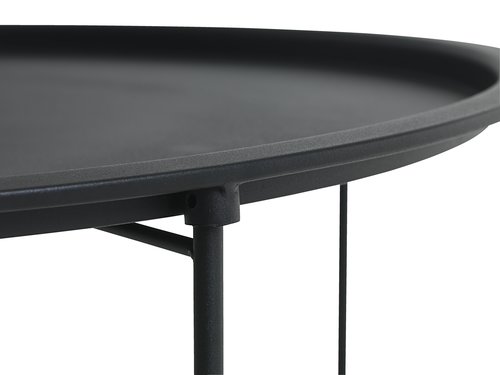 Konferenční stolek RANDERUP Ø75 černá