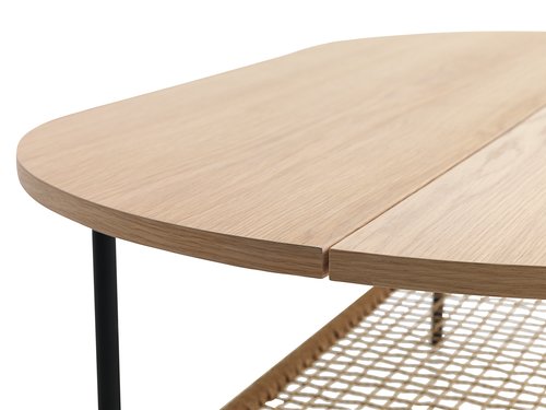 Coffee table HINNERUP 75x120 light oak