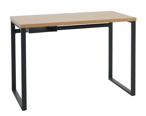 Íróasztal AABENRAA 55x110 tölgy/fekete