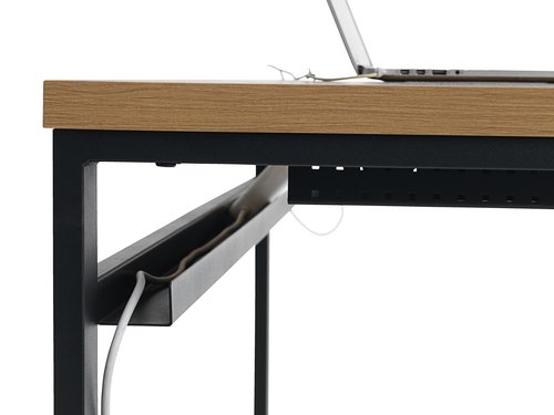 Schreibtisch AABENRAA 55x110 eiche/schwarz JYSK