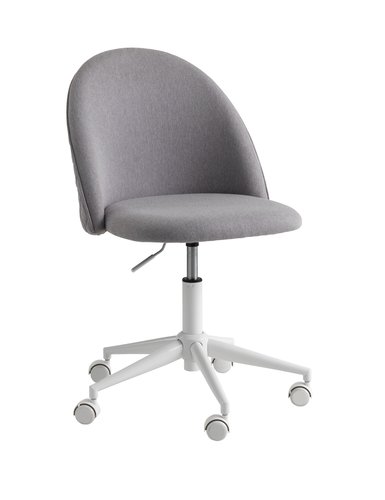 Крісло офісне KOKKEDAL сірий/білий