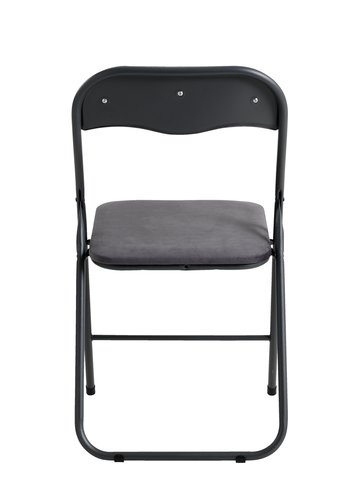 Összecsukható szék VOEL sötétszürke bársony