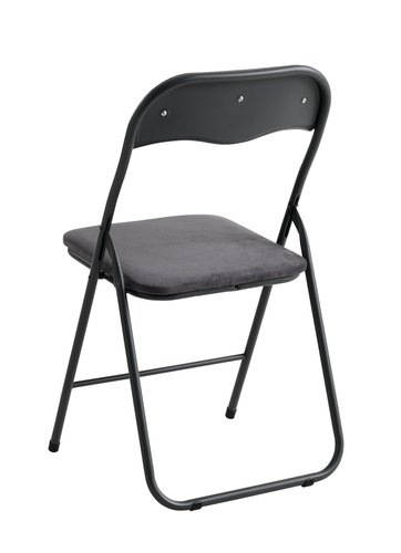 Összecsukható szék VOEL sötétszürke bársony