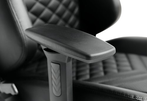 Gaming chair ABILDAA black faux leather