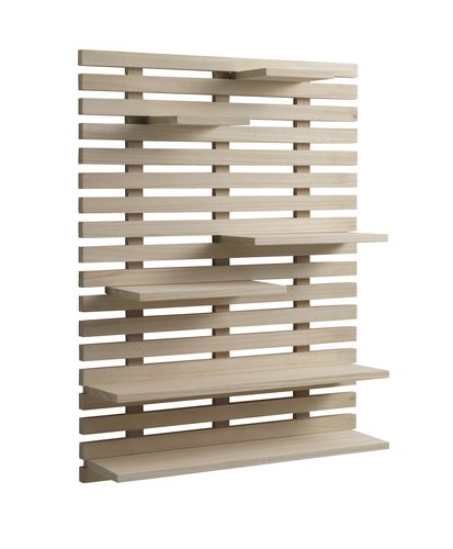 Wandplank KETTINGE 6 schappen naturel