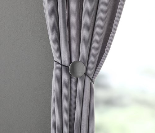 Sponka za zaveso DRYNA z magnetom srebrna