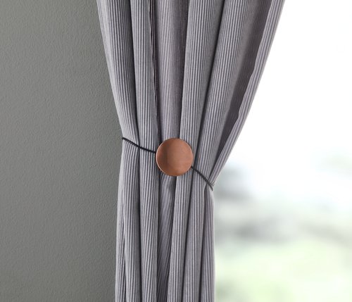 Sponka za zaveso DRYNA z magnetom baker