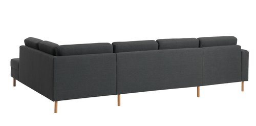 Γωνιακός καναπές SVALBARD δεξ.σκούρο γκρι