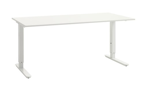 Justerbart skrivebord STAVANGER 80x160 hvit