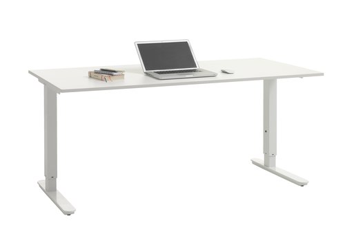 Állítható magasságú íróasztal STAVANGER 80x160 fehér