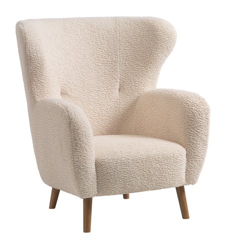 White armchair best sale