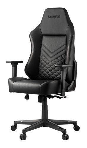 Gaming chair ABILDAA black faux leather JYSK