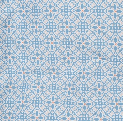Satin-Bettwäsche TINA 135x200 blau