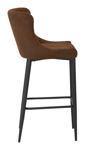 Chaise de bar PEBRINGE brun