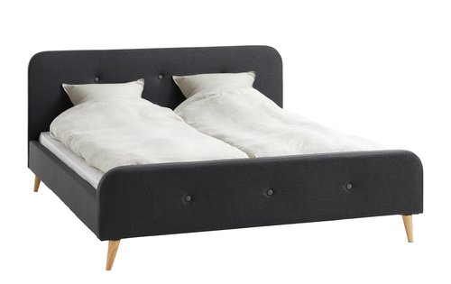 Ліжко KONGSBERG 140x200см сірий