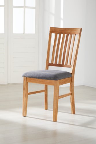 Krzesło HAGE tkanina szary/dąb