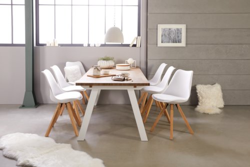 Esszimmerstuhl BLOKHUS weiß | DÄNISCHES BETTENLAGER