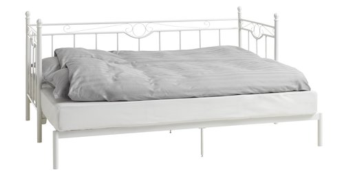Ліжко PORSGRUNN + Матрац BASIC S20 80/160x200см білий