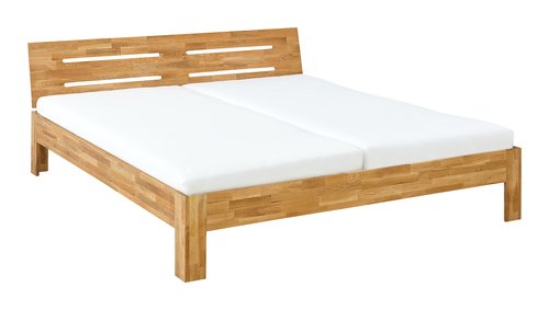 Estrutura de cama OLSKER 160x200 carv