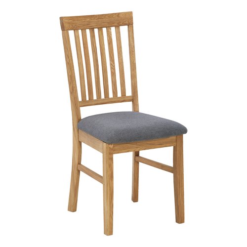 Jedálenská stolička HAGE sivý poťah/dub