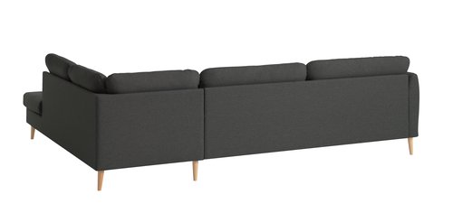 Sofa AARHUS open-end højrevendt mørkegrå