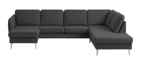 Γωνιακός καναπές AARHUS δεξ. σκούρο γκρι