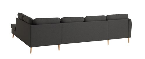 Γωνιακός καναπές AARHUS δεξ. σκούρο γκρι