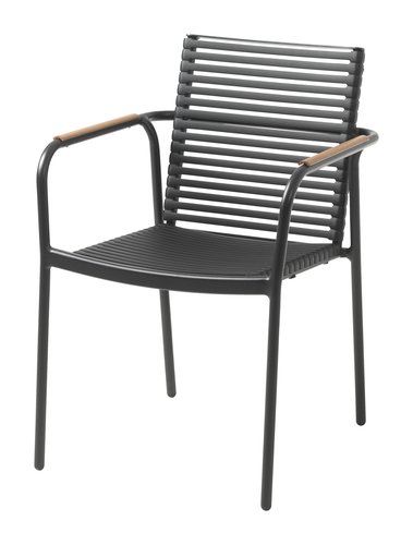 Krzesło ogrodowe NABE czarny