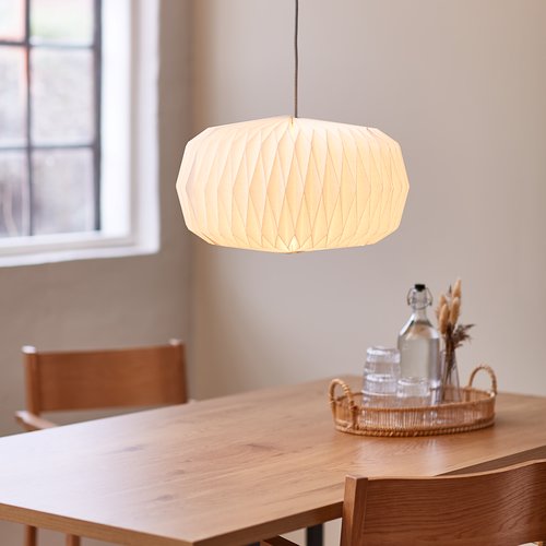 Kleverig Ambassade paus Hanglamp VALDER Ø44xH25cm wit | JYSK