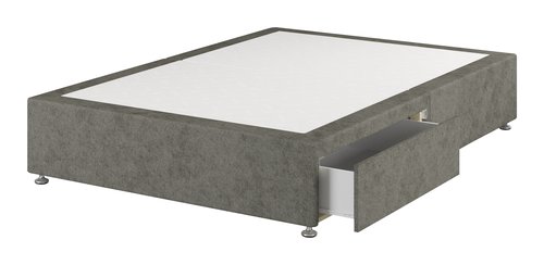 Divan base GOLD D10 2 Drawer Small double Grey-50