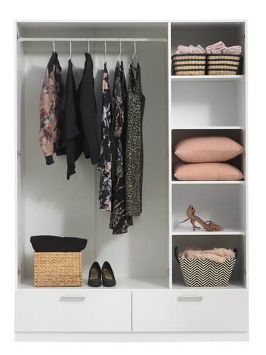Wardrobe ELLESTED 144x200 white | JYSK