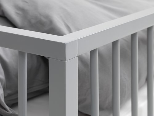 Bed frame GILLELEJE Single excl. slats grey