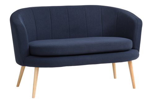 Sofa GISTRUP 2-seater dark blue