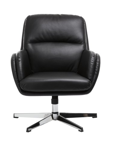 Кресло THISTED черно/полиран хром