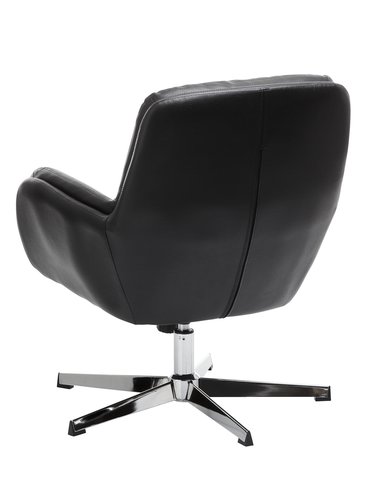 Кресло THISTED черно/полиран хром