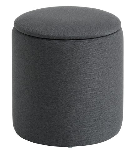 Pouffe GISLEV D36 with storage asphalt