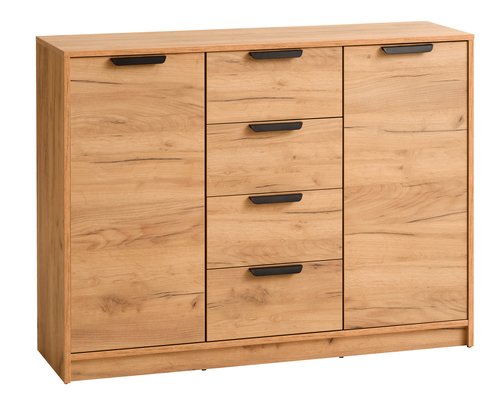 Sideboard JENSLEV 2 doors 4 drawers oak
