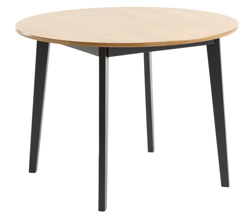 Dining table JEGIND D105 oak/black