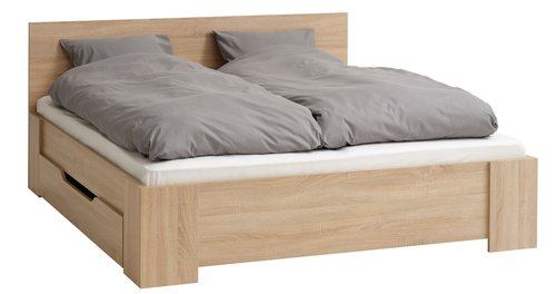 Cama base de 135 x 190 con colchón