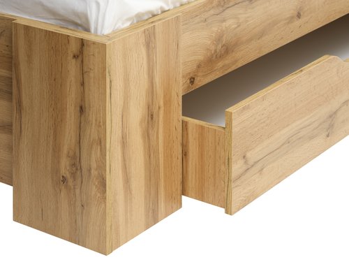 Bed frame HALD King oak