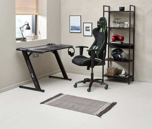 Krzesło gamingowe LAMDRUP czarny/zielony