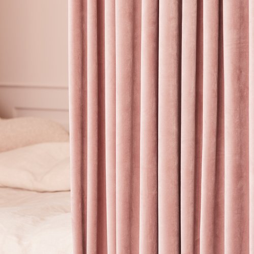 Curtain AUSTRA 1x140x300 velvet rose JYSK