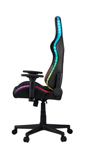 Gamer-stol RANUM med LED sort
