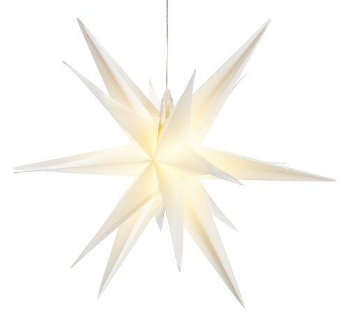 Estrella Navidad GYLFE Ø57xA44cm para colgar y temporizador
