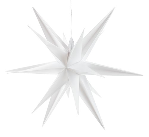 Estrella Navidad GYLFE Ø57xA44cm para colgar y temporizador