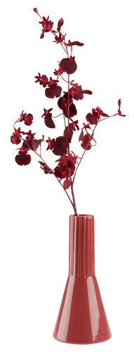 Vase EGMUND Ø10xH20cm rouge